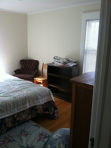 Bedroom at 133 Bulkley in Kalamazoo, Michigan.